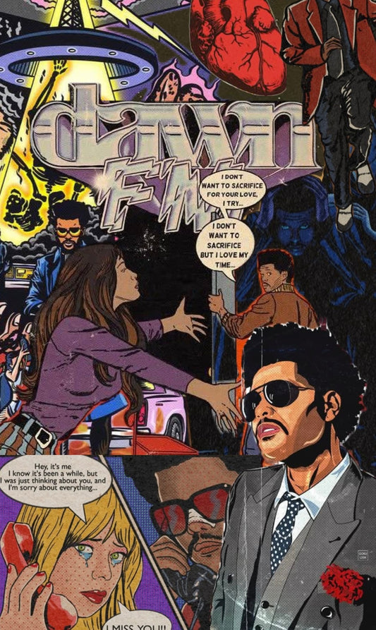 The Weeknd Dawn FM print by Ninstar