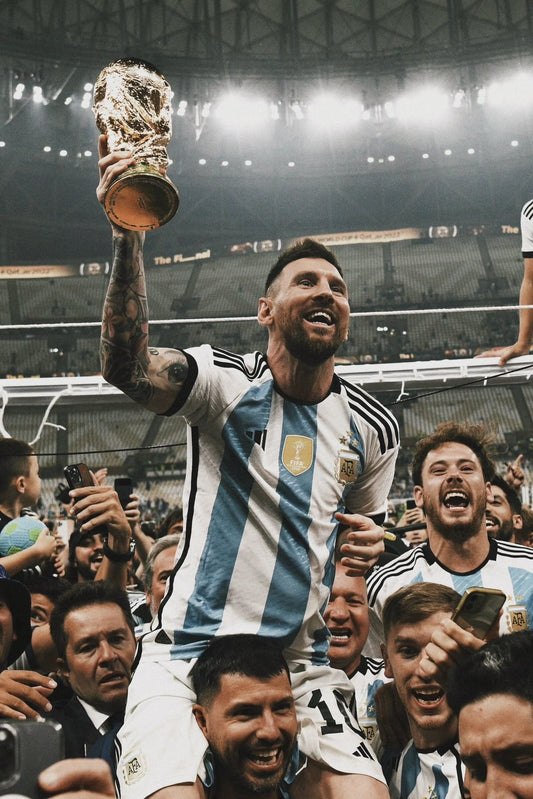 Messi World Cup win print by Ninstar